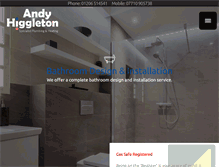 Tablet Screenshot of andyhiggleton.com